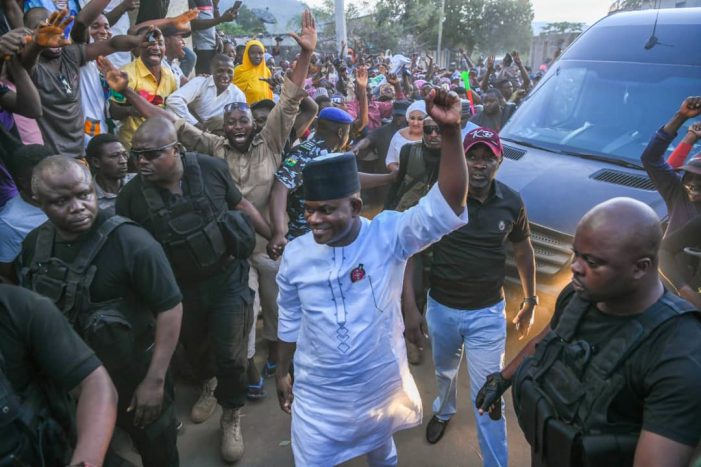 Re-election: Jubilations in Okene as Gov. Bello visits hometown