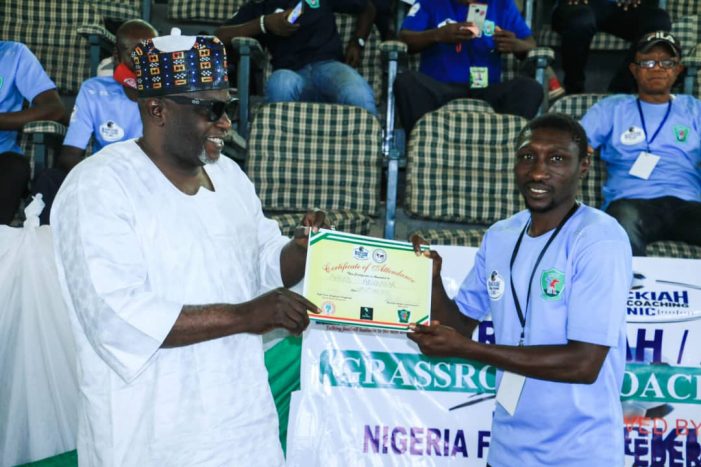 Nigerian Coaches Vow to Change Football Trend As NLO Berackiah/Abigol Football Coaching Clinic Ends In Lafia