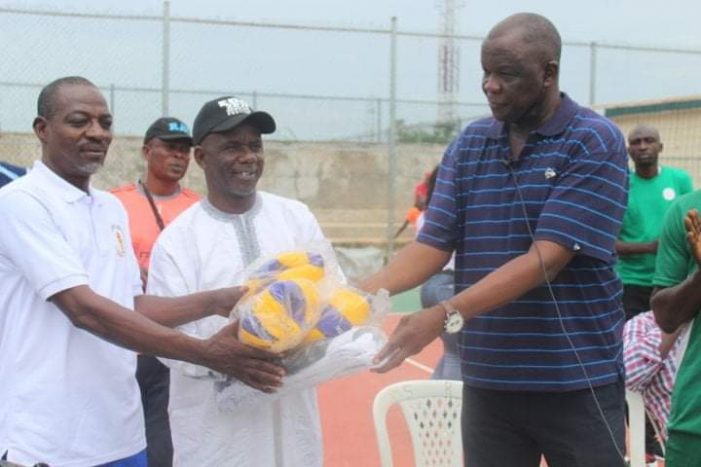 Volleyball President, Nimrod donates 111 balls and 24 nets to state associations