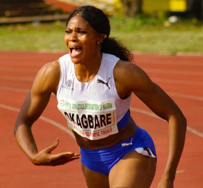 Lagos 2021: Okagbare sets new record to claim 100m title
