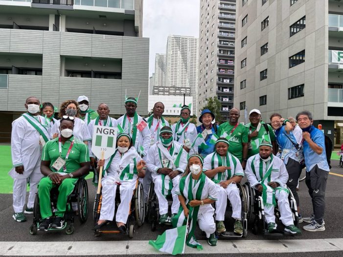 2020 Paralympic Games: Team Nigeria file out in style at opening ceremony