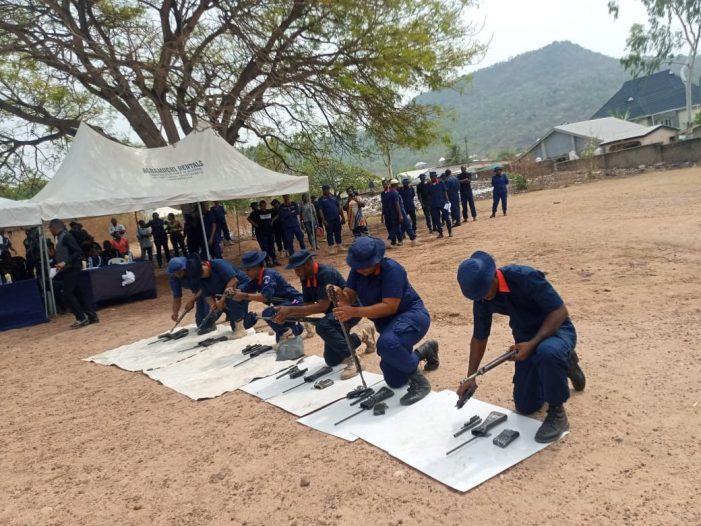 100 NSCDC personnels complete arms handling training in Kogi