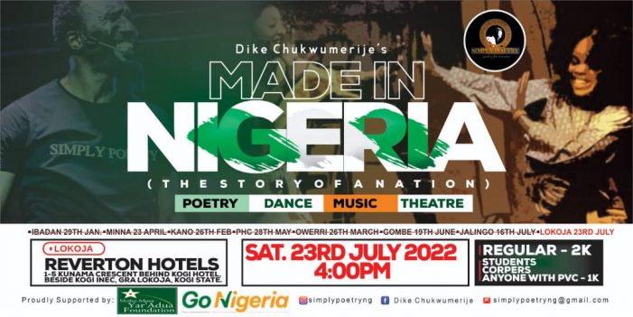 Dike Chukwumerije’s Made-In-Nigeria Show Comes Live On Stage In Lokoja, July 23