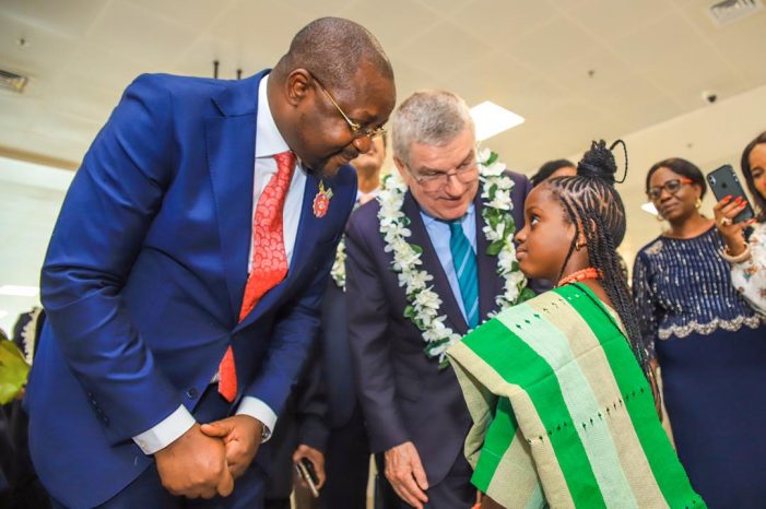IOC President arrives Nigeria, to commission ANOCA Secretariat among other activities