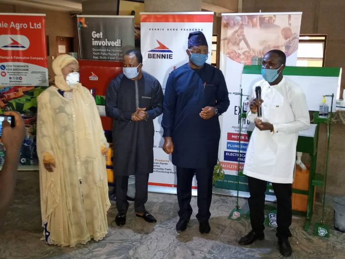 Nigeria Youth, Sports Minister Launches No Contact Machine Face Masks