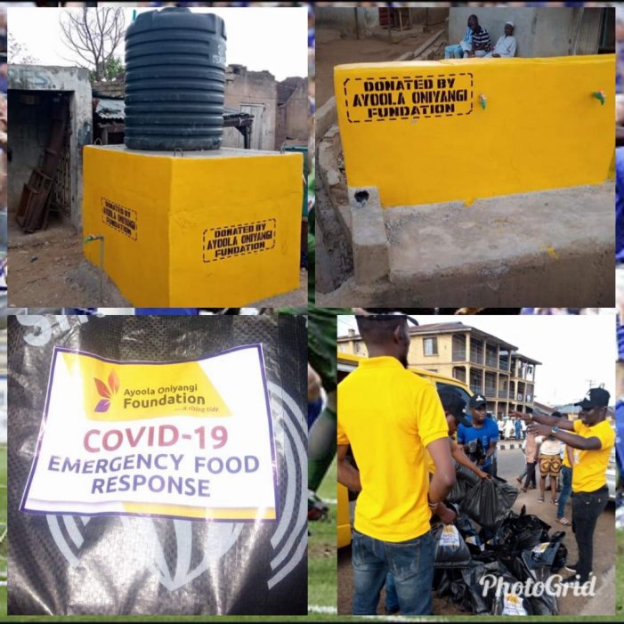 COVID19: NGO Sinks Borehole, distribute palliatives to 500 houses in Ilorin