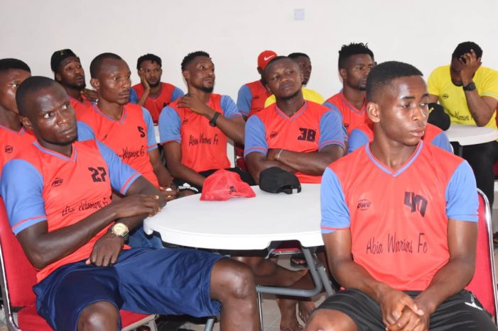 Abia Warriors Players, Officials Return To Classroom