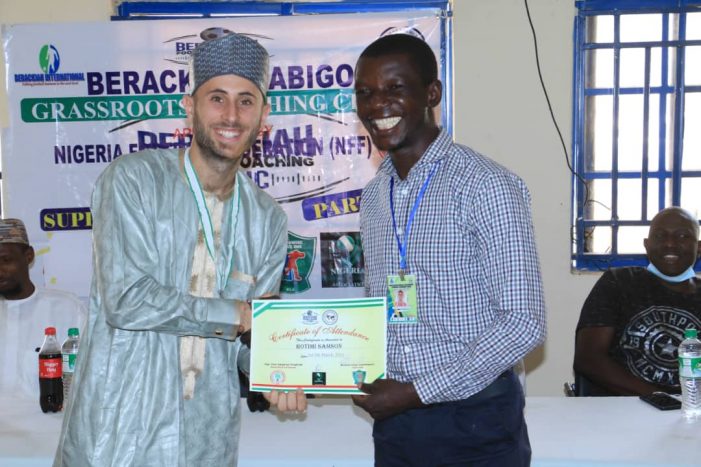 Nigerian Coaches charged to be Role Models as NLO Berackiah/Abigol Coaching Clinic Ends in Bauchi State