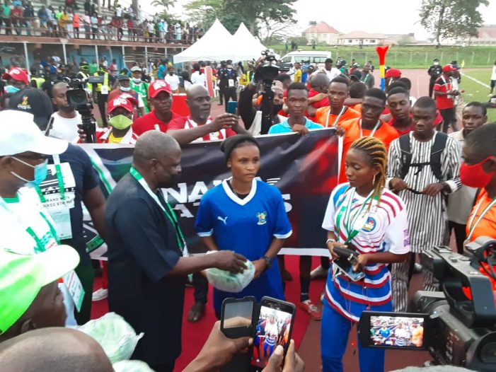Ex FIFA Executive Member Amos Adamu Unveils Naija Ratels Customised Match Balls in Benin