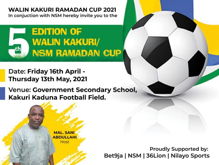Top football stakeholders storm Kaduna for annual NSM/Walin Kakuri Ramadan football competition