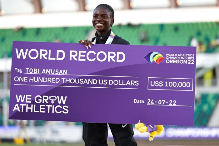 World Athletics Championships: Amusan sets world record to win Nigeria’s first ever Gold, Brume claims Silver on Final Day